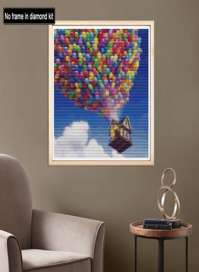 GLNRM Diamond Painting Kit, 12x16inch White Tree of Life Diamond Painting, 5D Diamond Painting Kit for Adults & Kids, Very Suitable for Home Leisure (Air Balloon) - Image 2